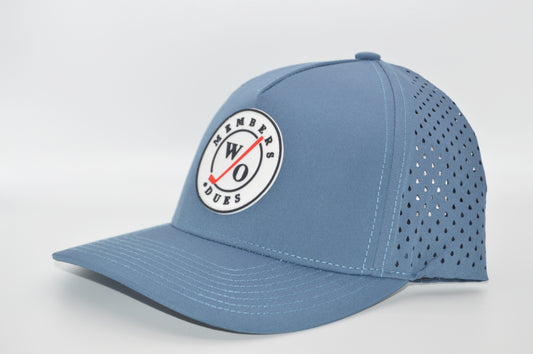 New Members Performance Rubber Label Lid Blue Hat