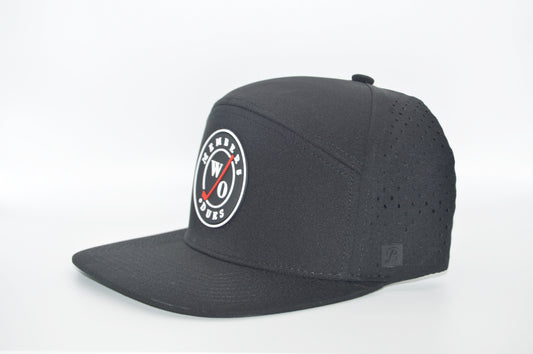 New Members Performance Rubber Label Lid Black Hat
