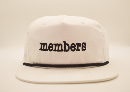 Members White Rope Hat