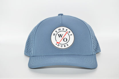 New Members Performance Rubber Label Lid Blue Hat