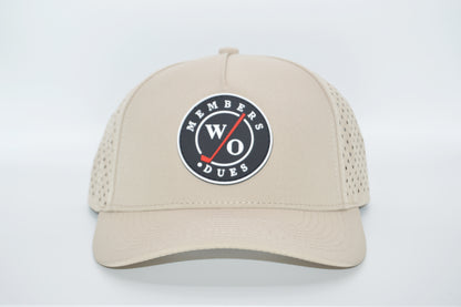 New Members Performance Rubber Label Lid Tan Hat