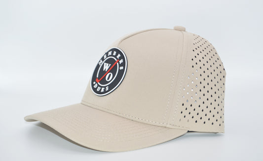 New Members Performance Rubber Label Lid Tan Hat