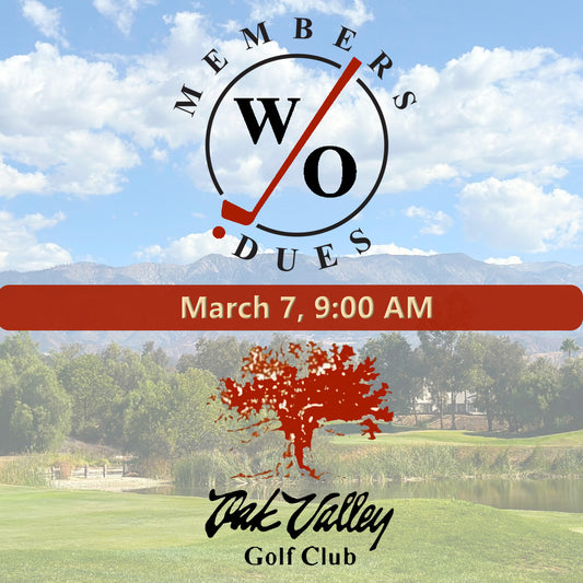 Members & Open to Public Individual Stroke Play Oak Valley Golf Course