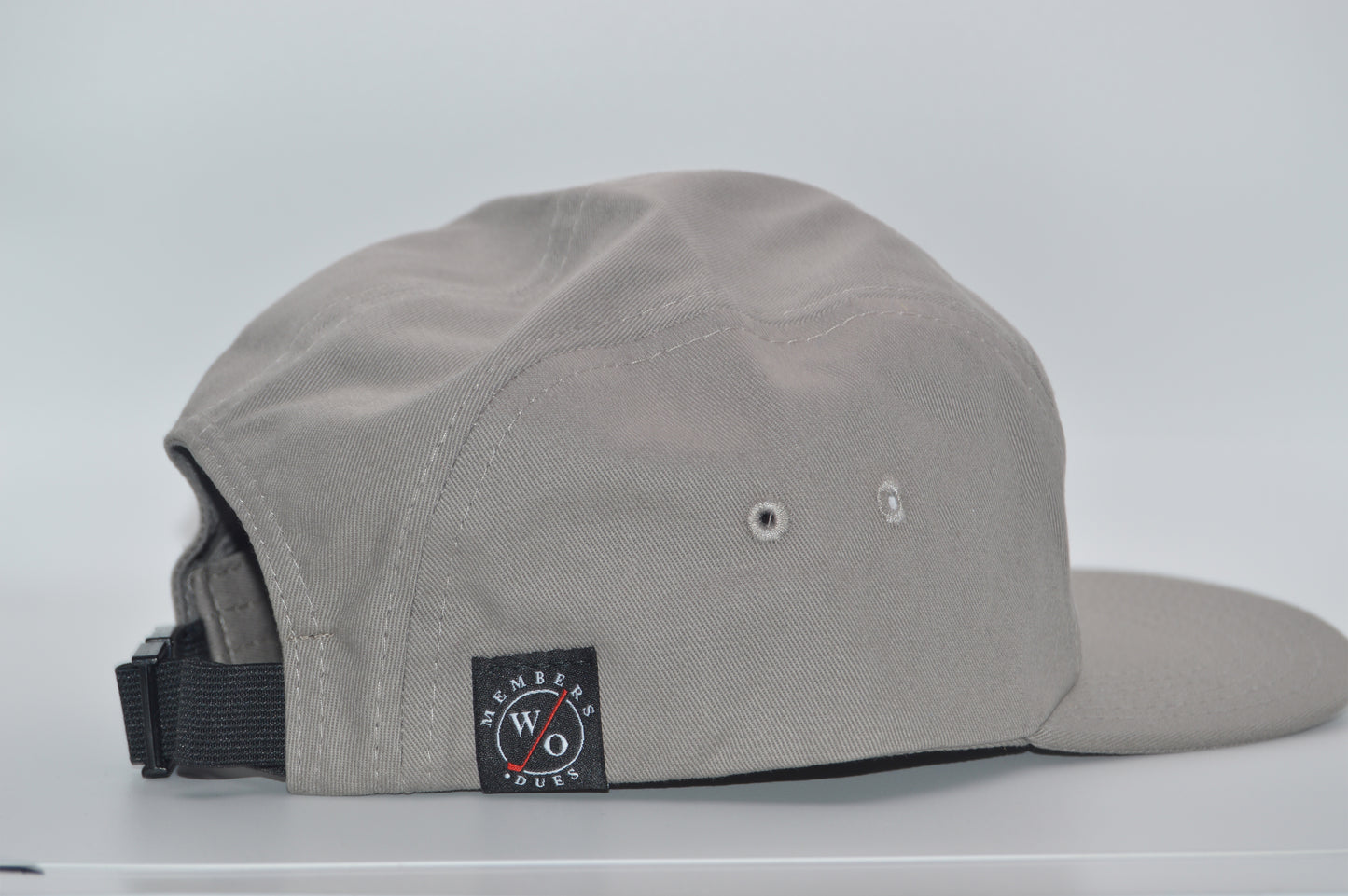 Members W/O Dues 5 Panel Gray Hat