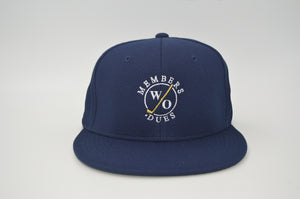 Members W/O Dues Dimple Hat Navy Gold Letter
