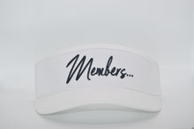 Load image into Gallery viewer, Members W/O Dues Members Logo White Visor
