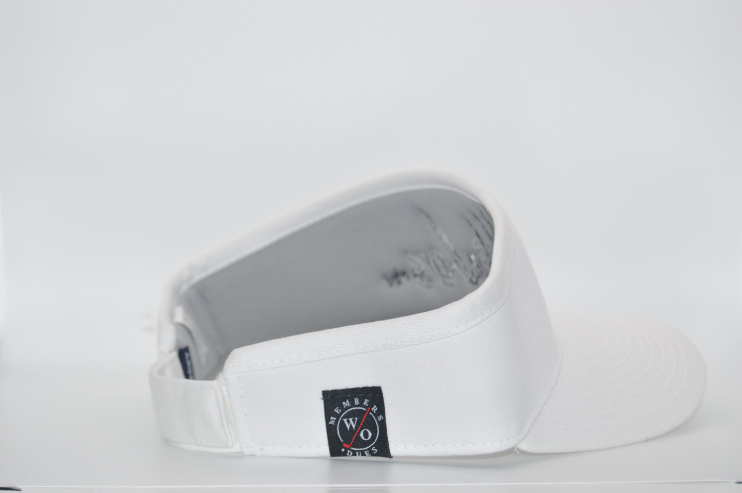 Members W/O Dues Members Logo White Visor