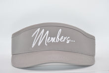 Load image into Gallery viewer, Members W/O Dues Members Logo Grey Visor
