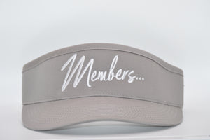 Members W/O Dues Members Logo Grey Visor